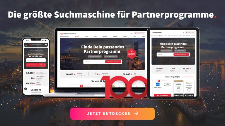 100partnerprogramme.de: Relaunch der größten Suchmaschine für Affiliate-Programme im DACH-Raum